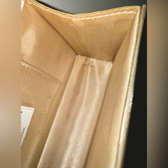 EUC Gunne Sax Jessica McClintock Satin Clutch Magnetic Snap Evening Clutch Purse - Picture 6 of 6